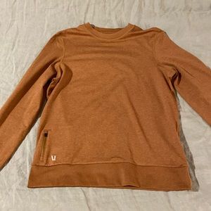 Vuori Ponto Performance Crew Neck Long Sleeve Top Size Small